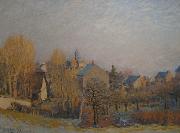 Alfred Sisley Frosty Morning in Louveciennes oil painting